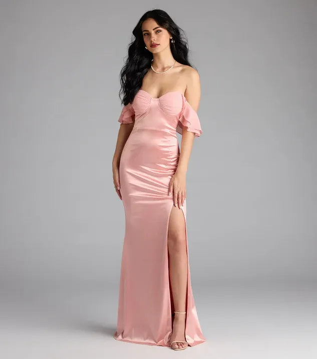 Beautiful Mermaid Sweetheart Neck Sleeveless Zipper Up Floor-length Prom Dress